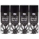 4X 151 Black Matt Spray Paint 400ml Spray Paint